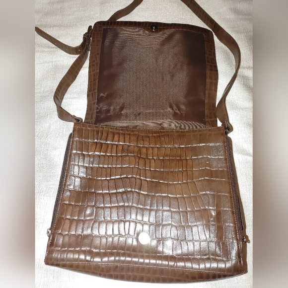 Wilsons leather Brown messenger bag - Picture 3 of 8